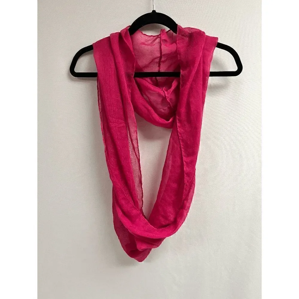 Womens Lightweight Scarf Shawl Pink One Size 100% Polyester